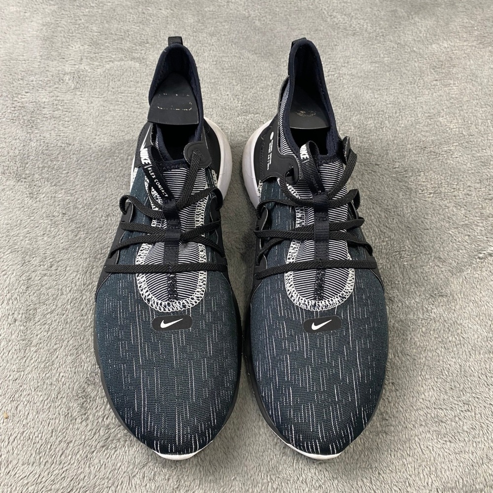 Nike Flex‎ Contact 3 Women Size 12 Black White AQ7488-004 Running Shoes Sneakers